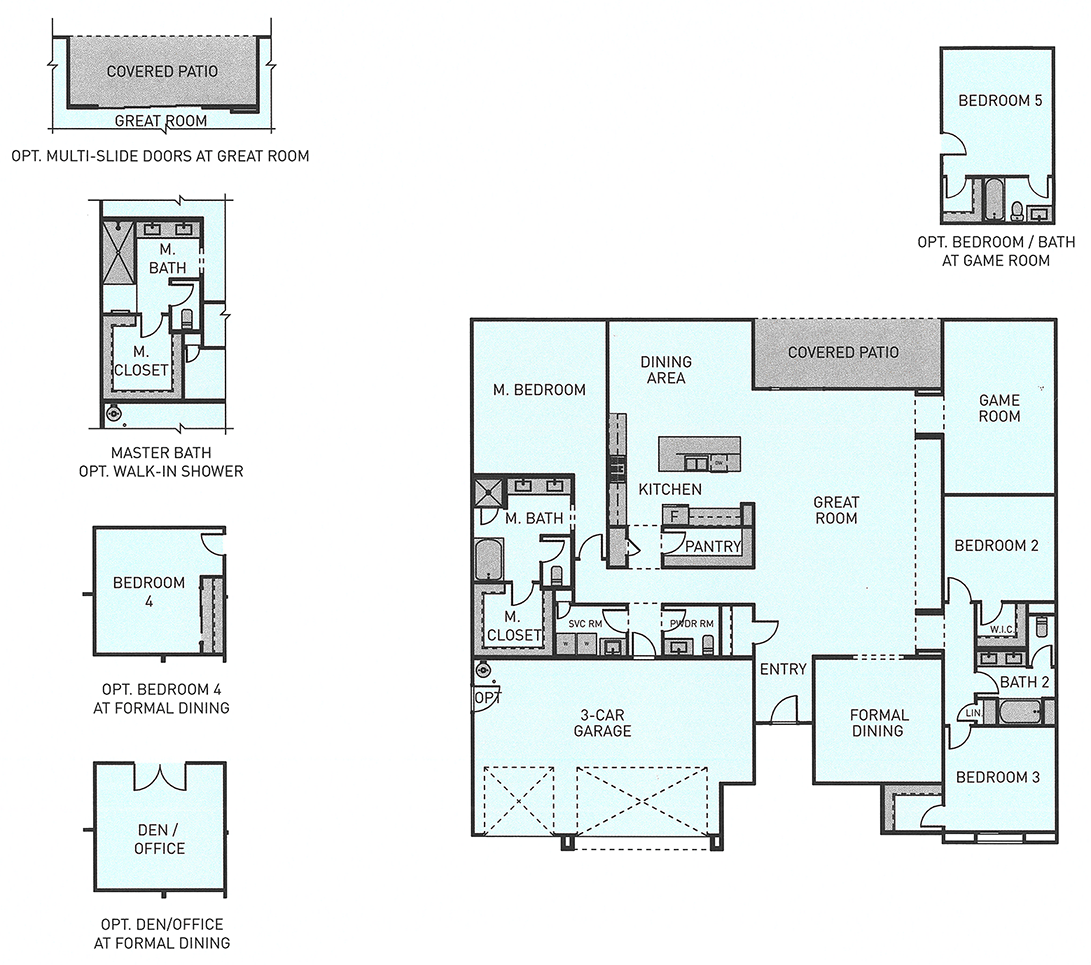 Floor Plan Plan 3125A Floor Plan (3125 sq ft, 3 beds) at