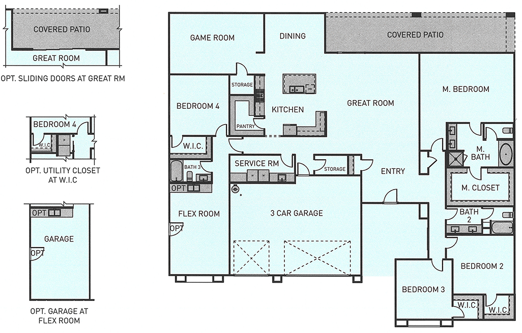 Floor Plan Plan 3756SC Floor Plan (3756 sq ft, 4 beds) at